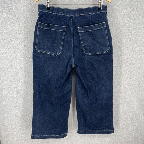 J Crew Mercantile Womens Highest Rise Sailor Pant Jeans Size 30 Nautical Blue - Picture 4 of 13